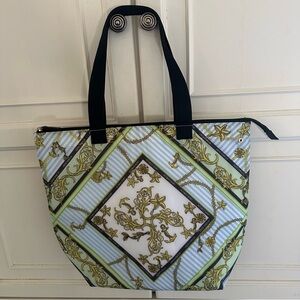 Victoria’s Secret Nautical Coastal Print Insulated Beach Lunch Cooler Tote Bag